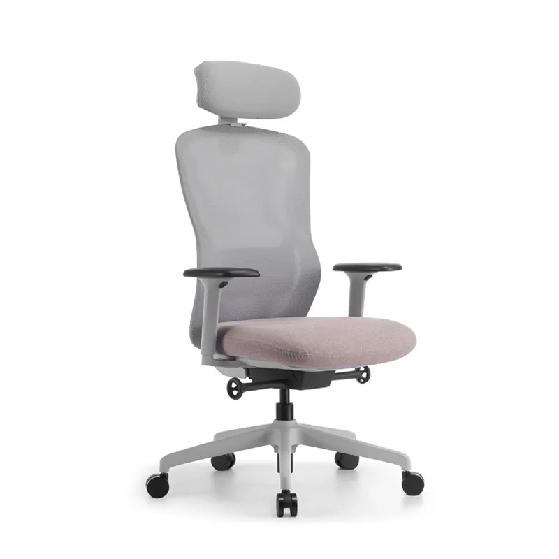 Home Office Desks - Ergonomic Rotating Office Chair with Headrest
