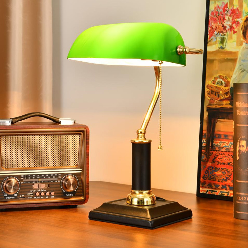 Home Office Lamp - Vintage Republican Shanghai American Retro Solid