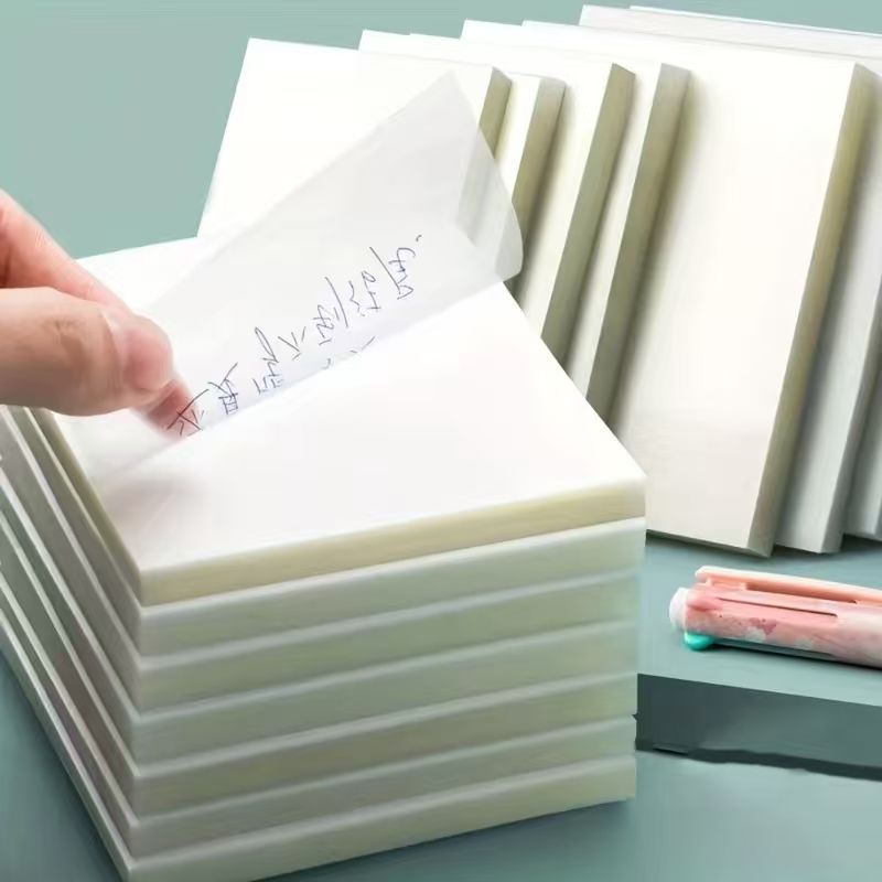 Sticky Note Dispenser - 50 Sheets Transparent Sticky Note Pads
