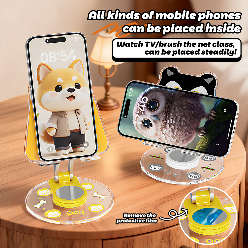 Cute Animal Phone Stand 360 Ro - огляд і ціна Home Office Contact