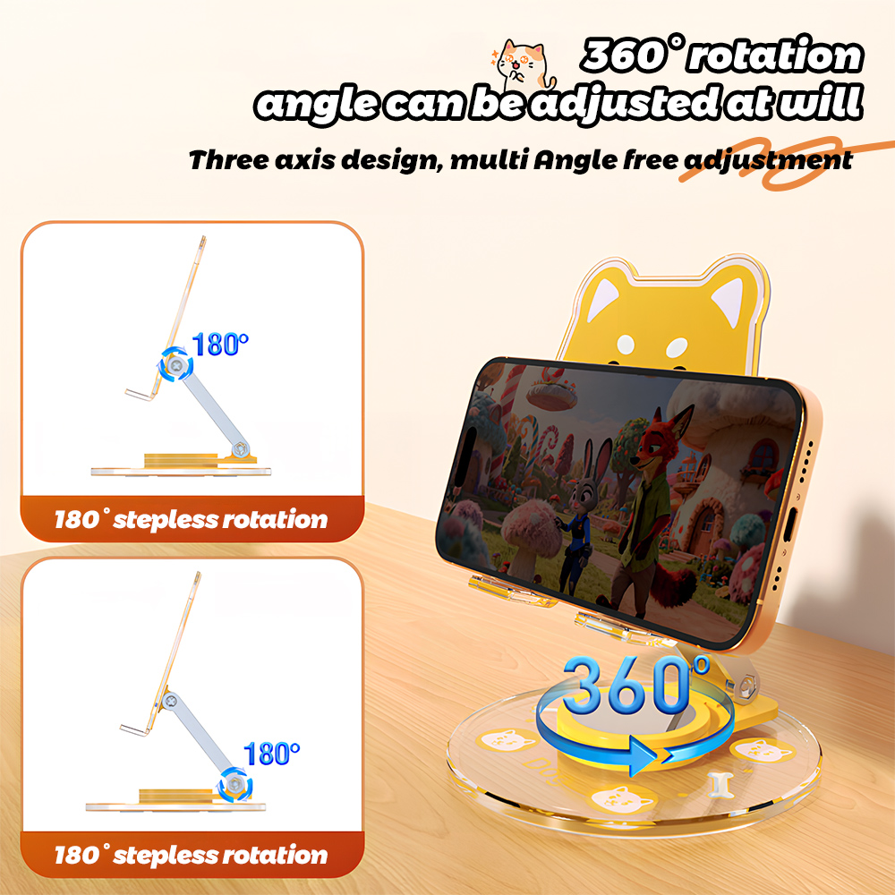 Cute Animal Phone Stand 360 Ro - огляд і ціна Home Office Contact