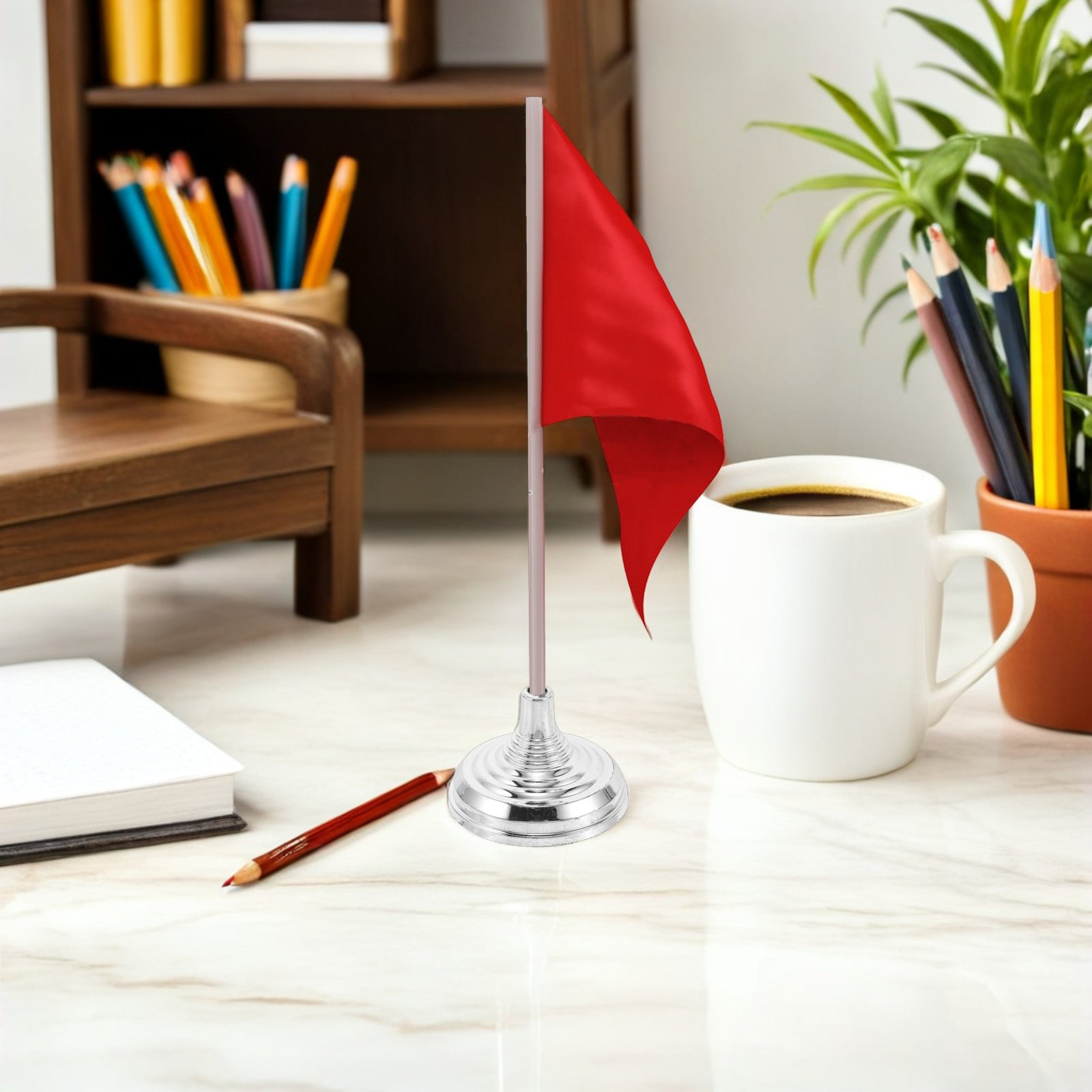 12Pcs Silver Mini Desk Flag St - огляд і ціна Home Office Hidden Desk
