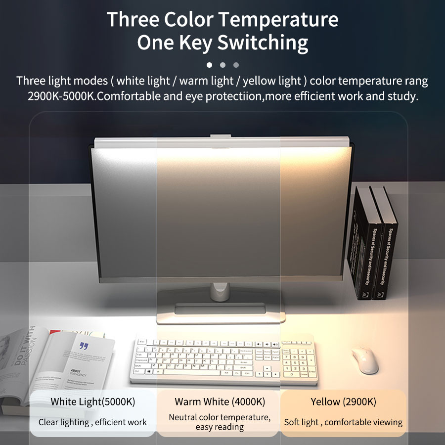 50cm LED Monitor Light Bar Scr - огляд і ціна Home Office Hidden Desk