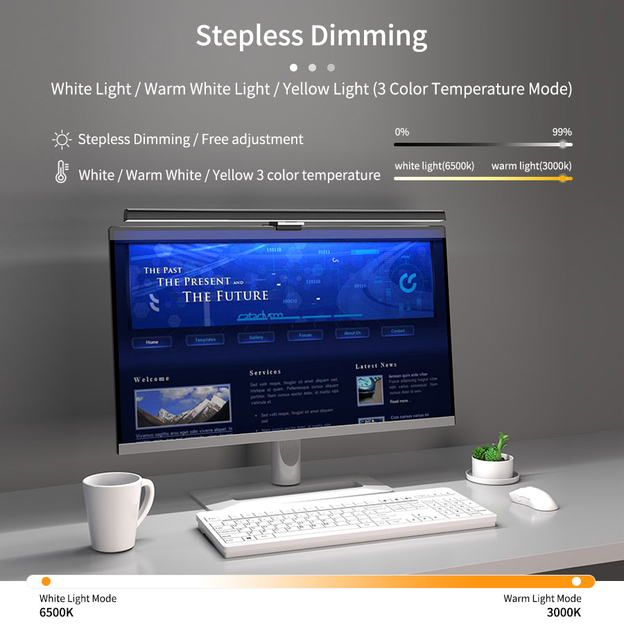 50cm LED Monitor Light Bar Scr - огляд і ціна Home Office Hidden Desk