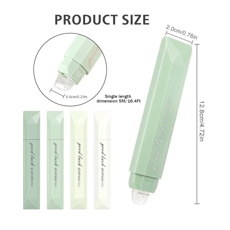 4pcs Gradient Color Glue Tape, - огляд і ціна Sticky Note Dispenser