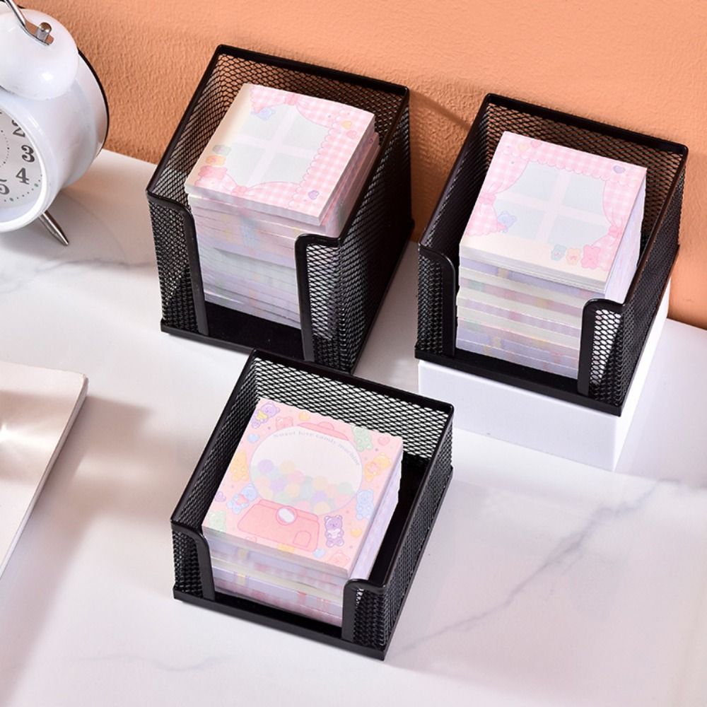 Black Mesh Paper Cube Mini Mem - огляд і ціна Sticky Note Dispenser