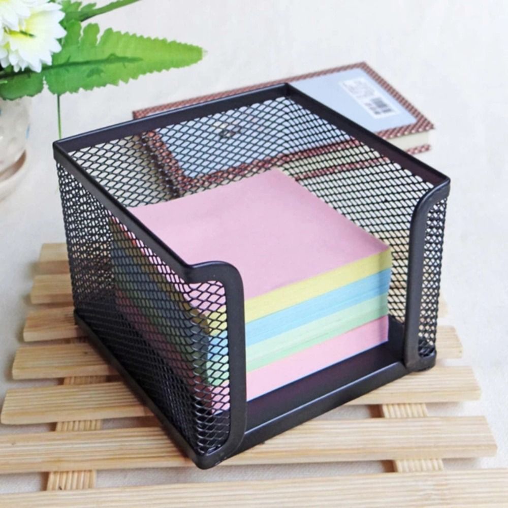 Black Mesh Paper Cube Mini Mem - огляд і ціна Sticky Note Dispenser
