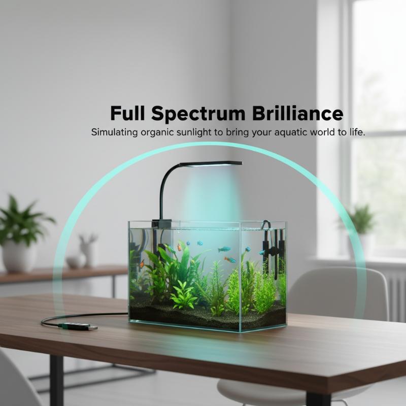 USB Aquarium Clip Light Flexib - огляд і ціна Home Office Lamp