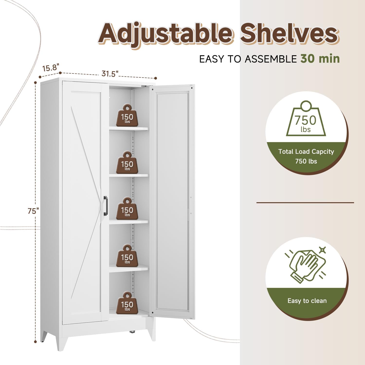 Tall Metal Storage Cabinet, Fr - огляд і ціна Home Office For Two