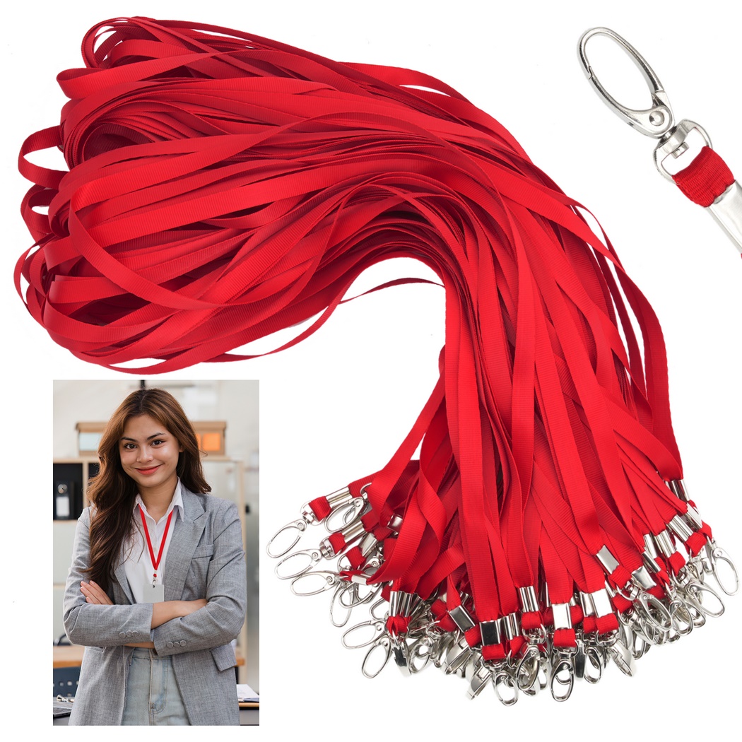100Pcs Lanyards For ID Badges  - огляд і ціна Home Office Login