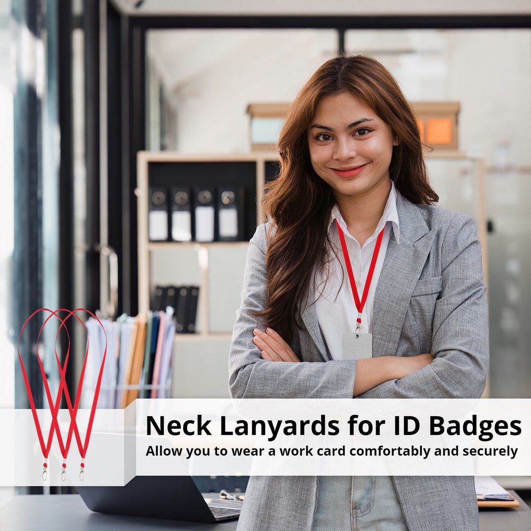 100Pcs Lanyards For ID Badges  - огляд і ціна Home Office Login