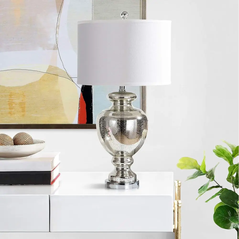 Mercury Silver Crackle Glass 2 - огляд і ціна Home Office Lamp