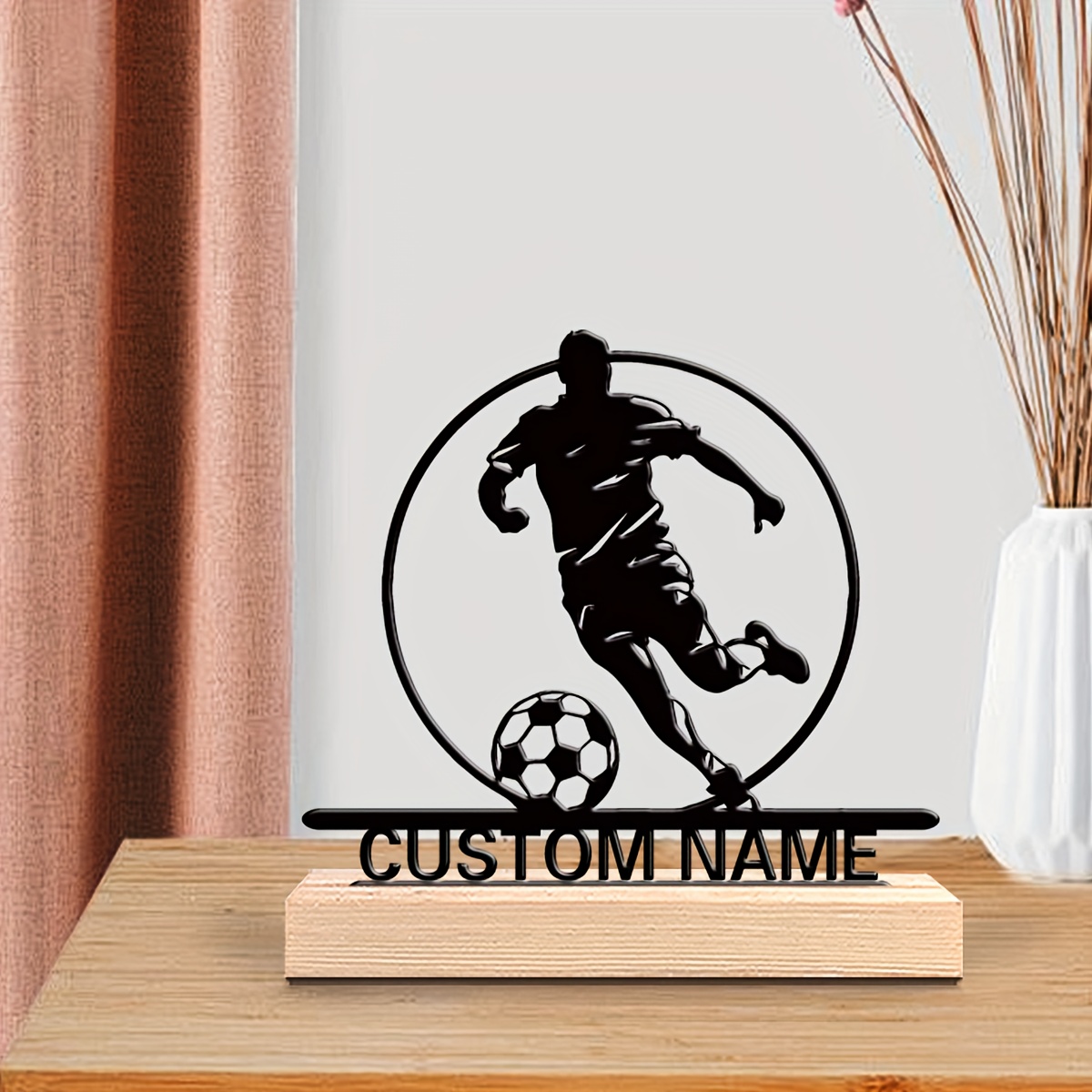 Custom Soccer Player Metal Sta - огляд і ціна Home Office Hidden Desk