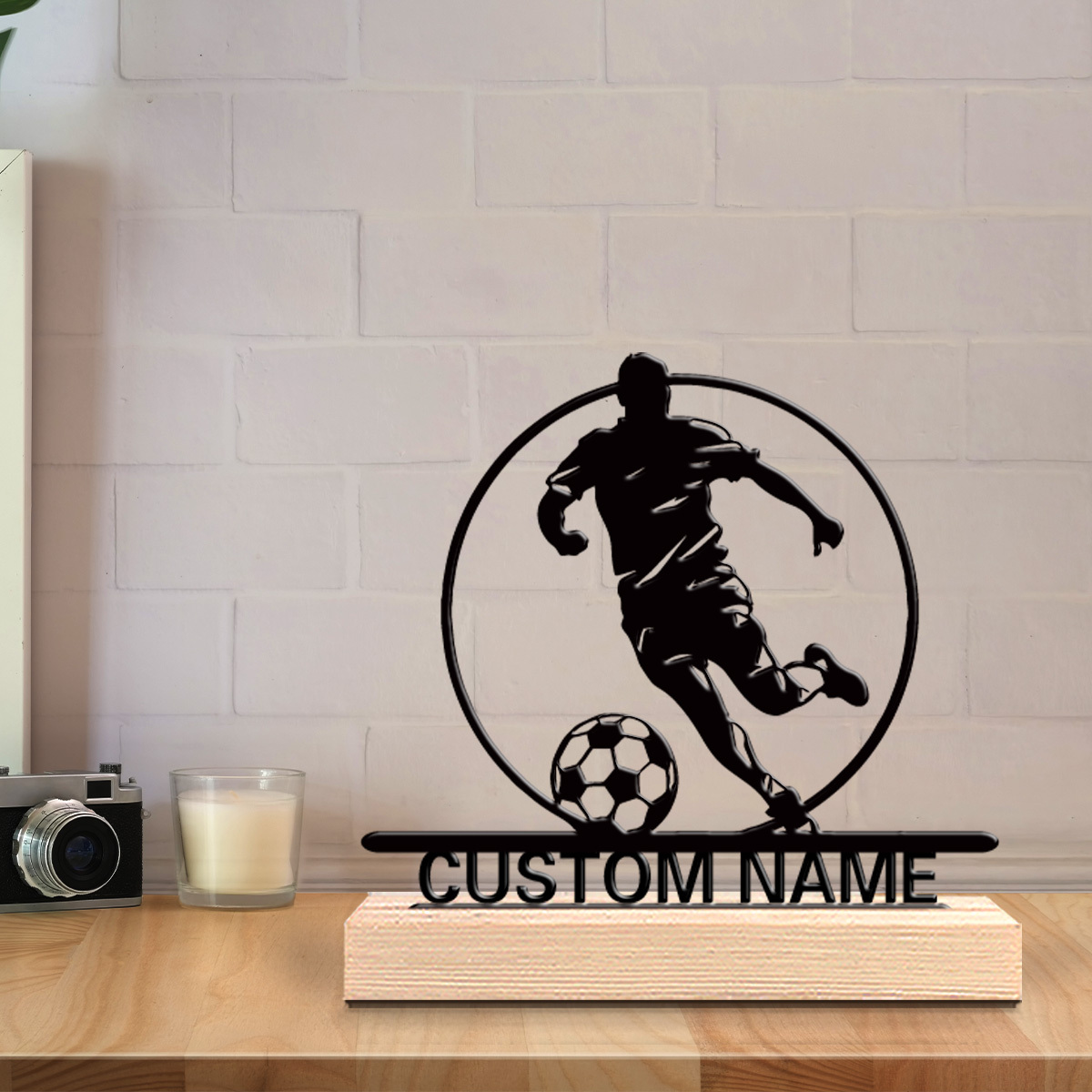 Custom Soccer Player Metal Sta - огляд і ціна Home Office Hidden Desk