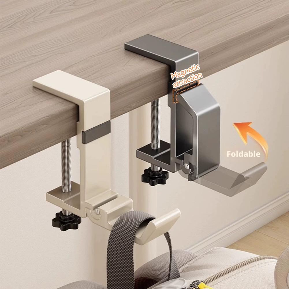No Drill Foldable Desk Hook  C - огляд і ціна Home Office Hidden Desk