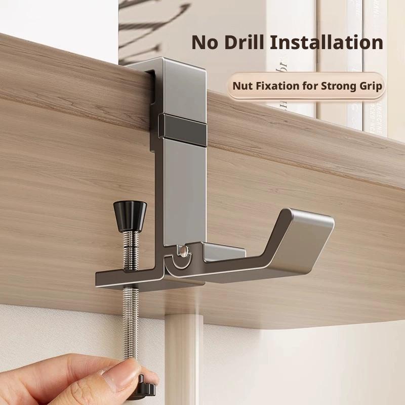 No Drill Foldable Desk Hook  C - огляд і ціна Home Office Hidden Desk