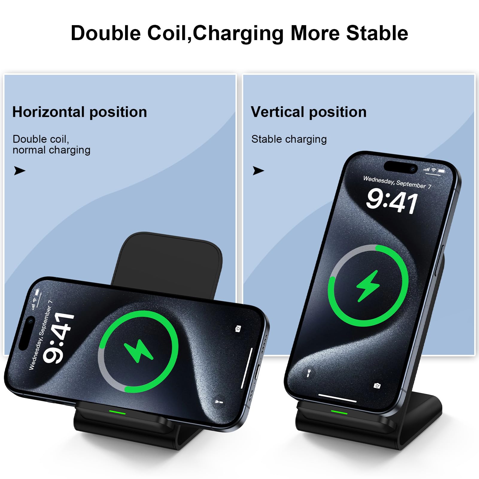 15W Wireless Charger Phone Hol - огляд і ціна Desk Charging Station