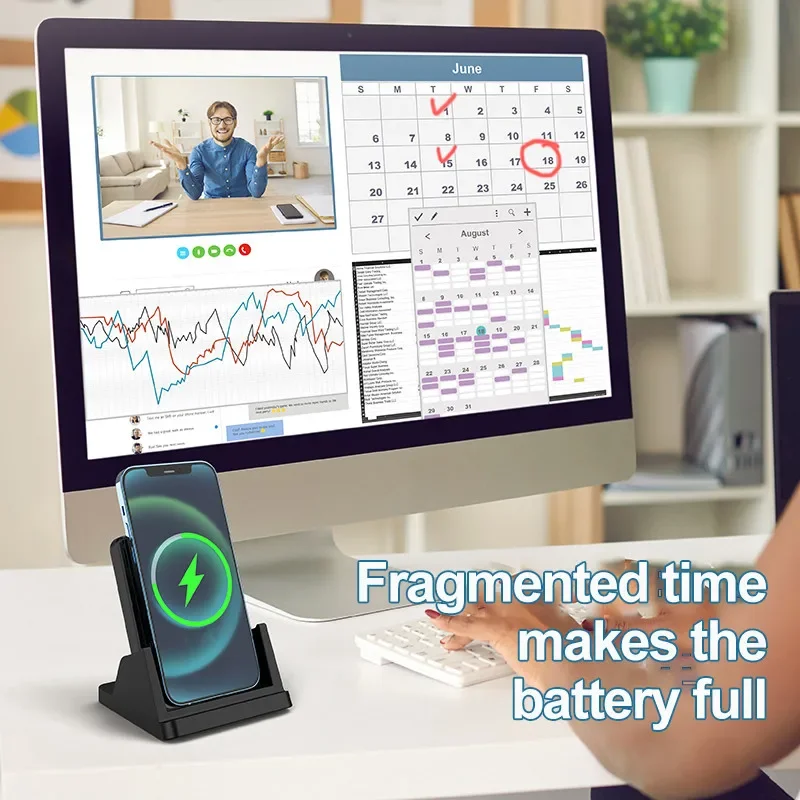 Wireless Charger Pad Stand Des - огляд і ціна Desk Charging Station