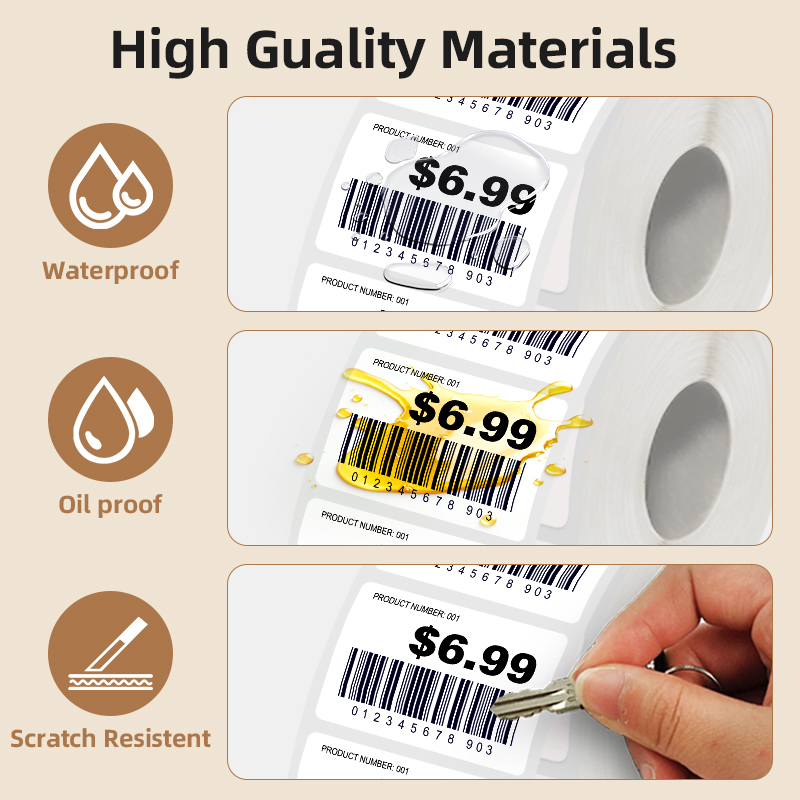 5 Rolls of White Label Sticker - огляд і ціна Label Maker Machine