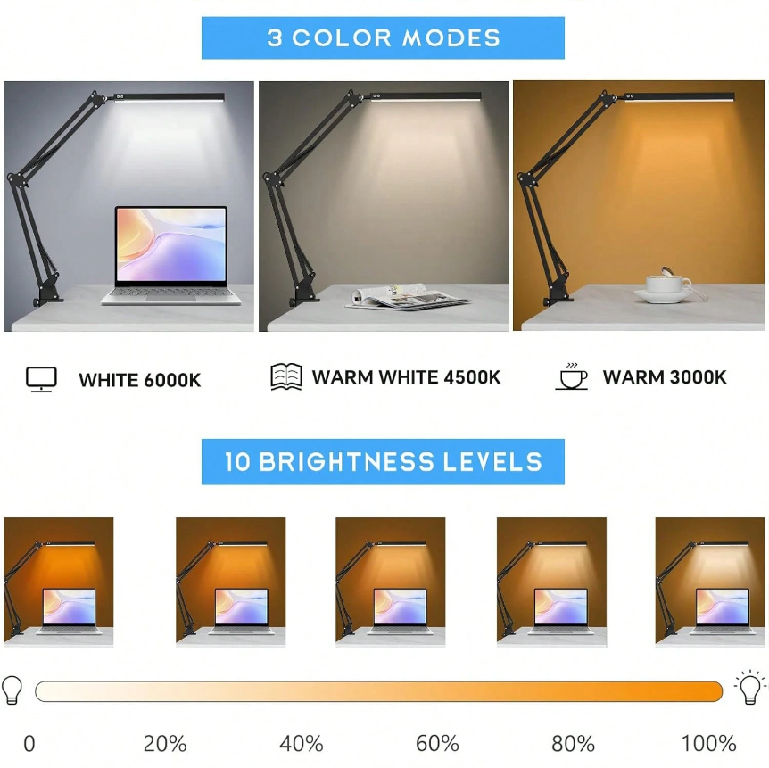 LED Desk Lamp For Home,Reading - огляд і ціна Home Office Desks