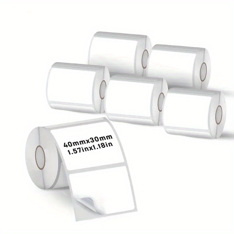6 Rolls 40x30mm Thermal Label  - огляд і ціна Label Maker Machine