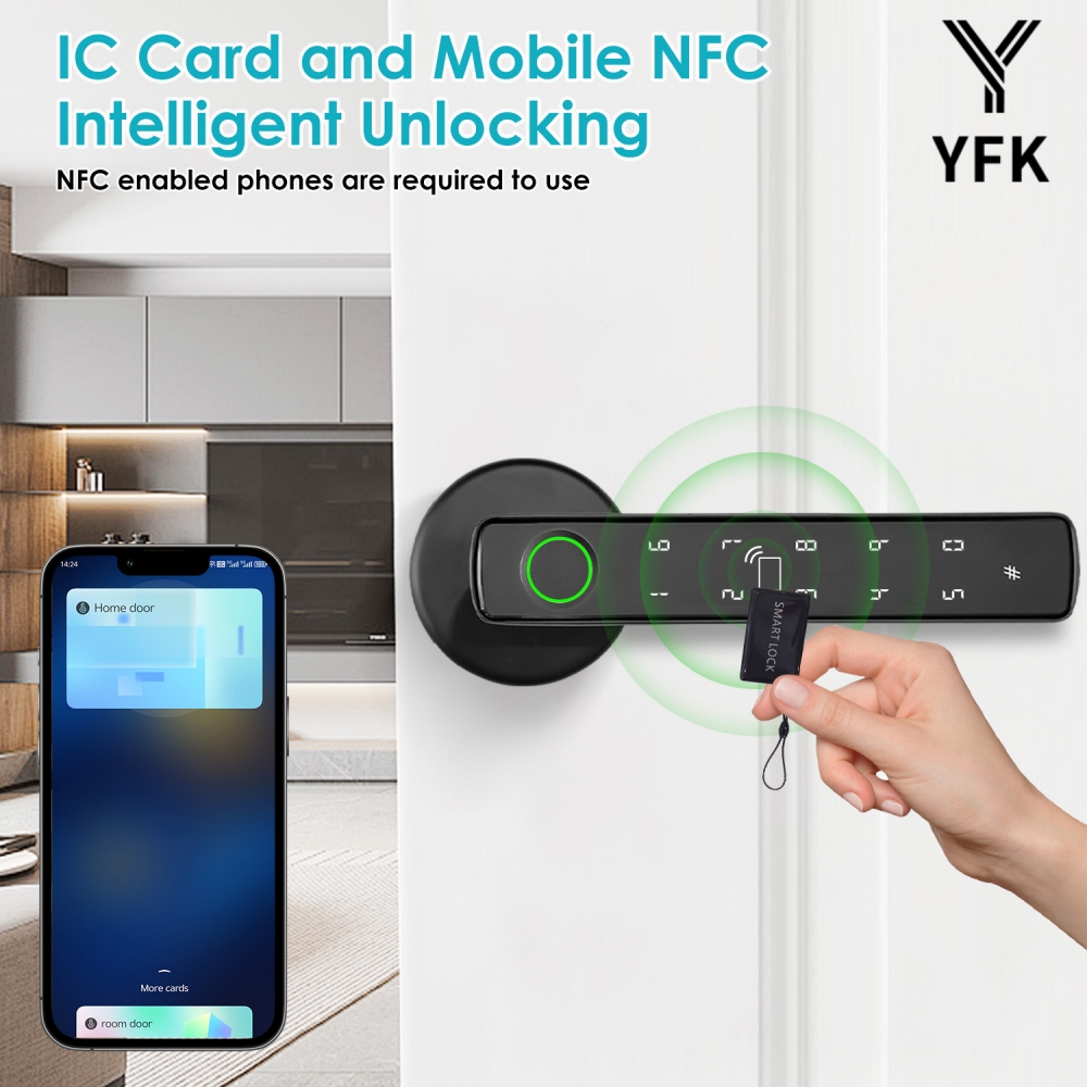 YFK Tuya 5-in-1 Smart Door Han - огляд і ціна Home Office Login